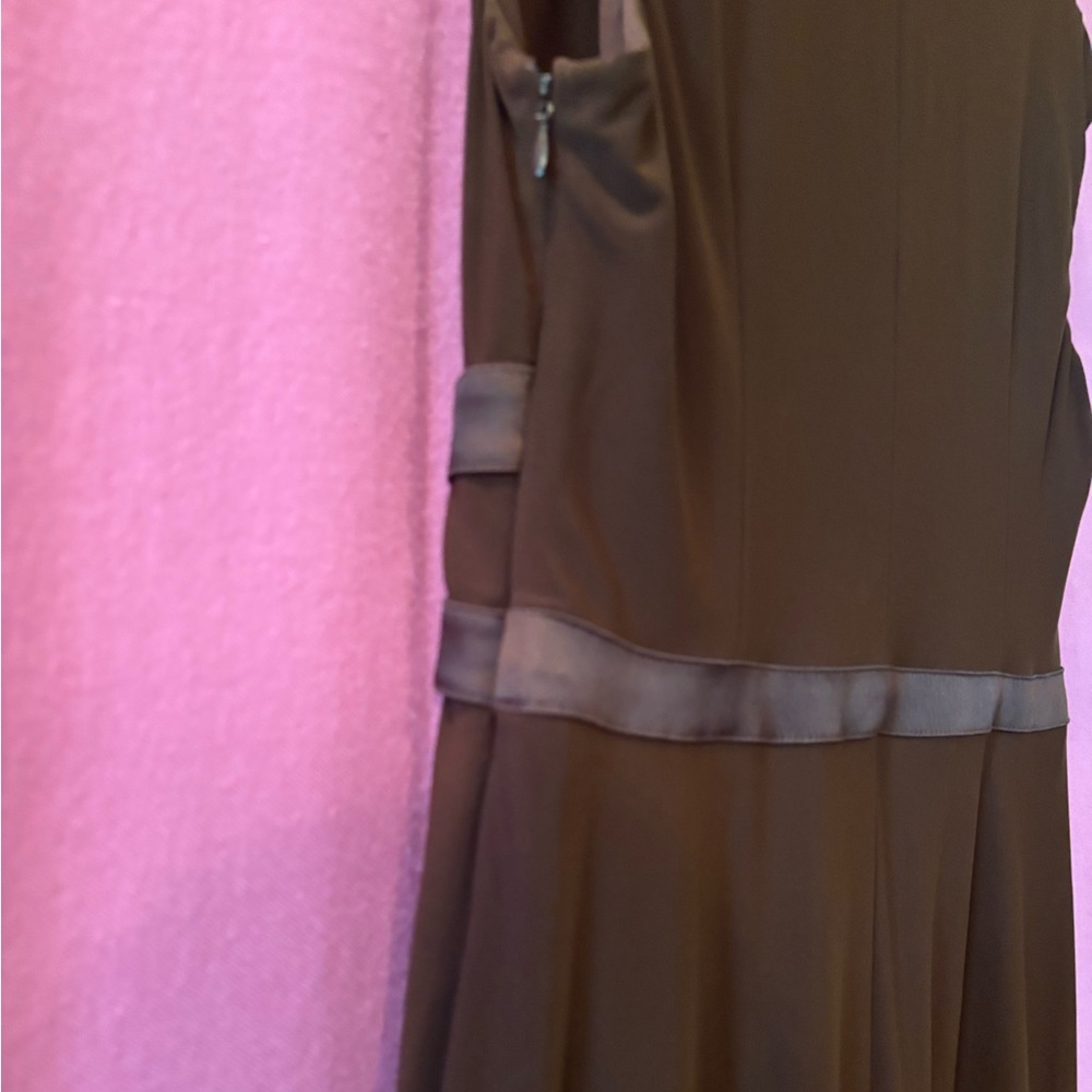 Evan-Picone Brown Dress Size 12 - Picture 4 of 7